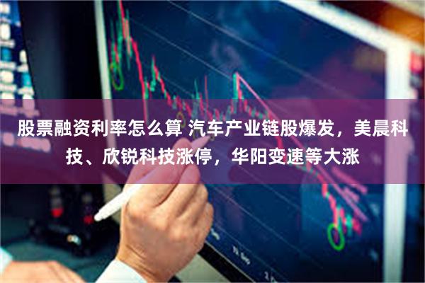 股票融资利率怎么算 汽车产业链股爆发，美晨科技、欣锐科技涨停，华阳变速等大涨