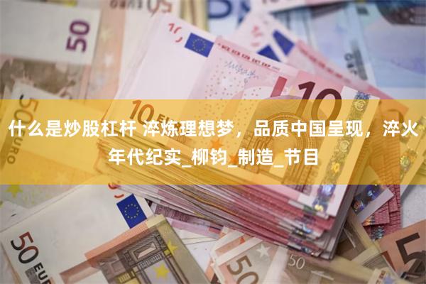 什么是炒股杠杆 淬炼理想梦，品质中国呈现，淬火年代纪实_柳钧_制造_节目